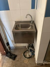 Lavandino acciaio a ginocchio