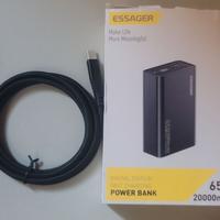 Power bank notebook con cavo display nuova