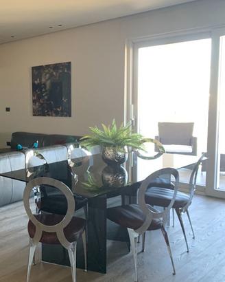 Tavolo Tonelli Metropolis 200x100 Vetro Fumé