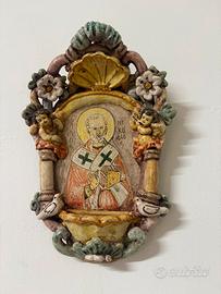 Acquasantiera san nicola di bari