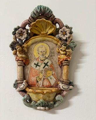 Acquasantiera san nicola di bari