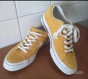 converse all star 38 donna camoscio giallo