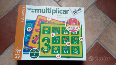Gioco didattico tabelline 7+