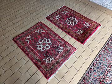 2 tappeti persiani scendiletto 