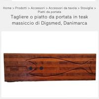 Tagliere / piatto da portata in teak massiccio
