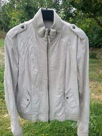 Giubbotto in pelle tipo bomber