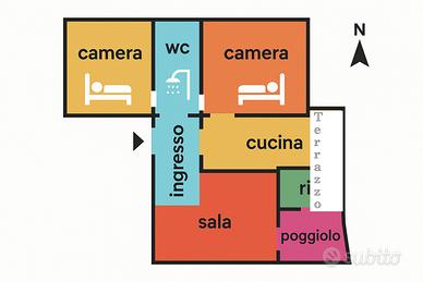Immobile libero e luminoso
