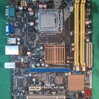 CPU Intel Dual-Core E5300 2.6GH + SK ASUS P5KPL-AM