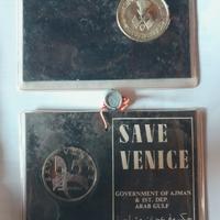 Save of Venice 5 Riyals moneta Ajman salva Venezia