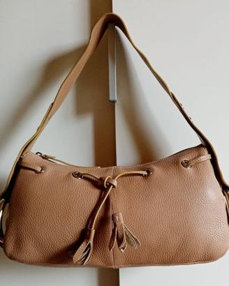 Originale HOGAN, borsa vera pelle cappuccino