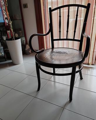 sedia vintage  Thonet  originale legno curvato