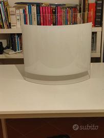 Lampadario/Applique/plafoniera in vetro bianco opa
