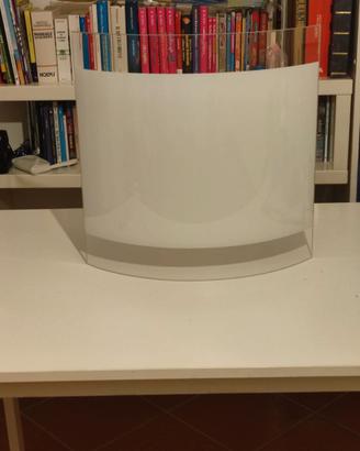 Lampadario/Applique/plafoniera in vetro bianco opa