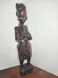 statua etnica in ebano 