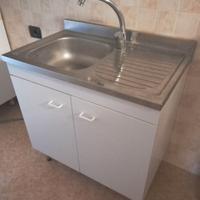 Mobile Cucina Sottolavello con Lavello in acciaio