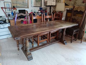 Tavolo rustico, in legno massello