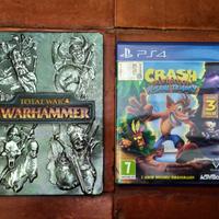totalwar  warhammer 1 + crashbandicoot ps4