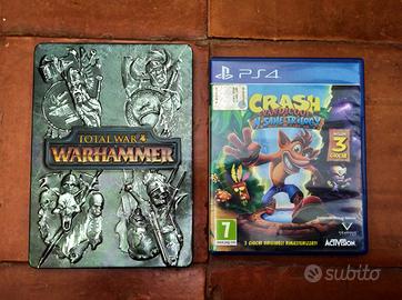 totalwar  warhammer 1 + crashbandicoot ps4