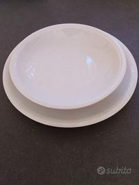 Servizio piatti tognana bianchi