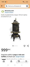 stufa confort stove 10 kW legna 
