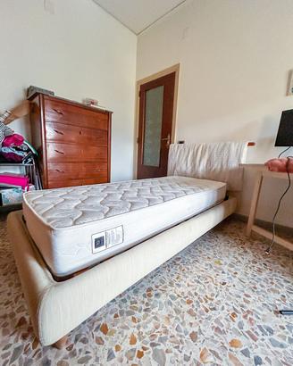 letto  sommier tappezzato