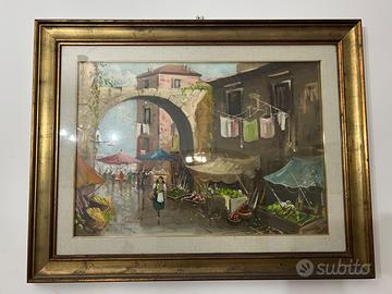 Quadro tela dipinta a mano 90x72
