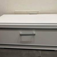 Scarpiera in legno bianco