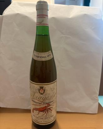 Vino da collezione Aragosta VermentinoAlghero 1979