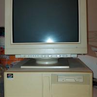 pc 486 desktop + monitor, anni 90