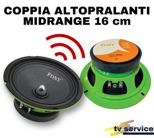 Coppia Speaker ALTOPARLANTE 16 Cm Max Power 600 Wa