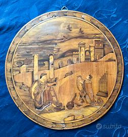 Quadro intarsiato pezzo unico