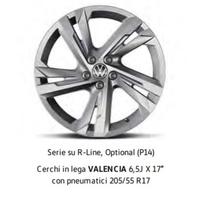 4 cerchi R-LINE Volkswagen 17 pollici