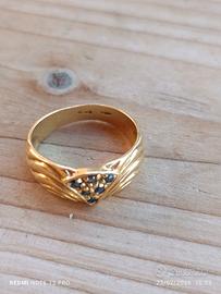 anello oro 18 kt  