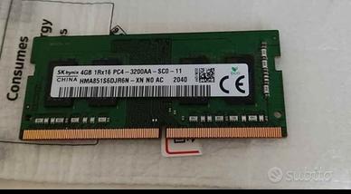 memoria RAM NOTEBOOK 4 GB DDR4 