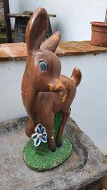 Statua cerbiatto in cemento