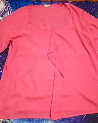 BLUSA MAGLIA FIORELLA RUBINO Mis. XL Fucsia Usata