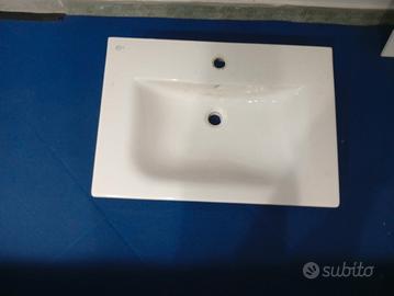 Lavandino ceramica con Porta Asciugamani