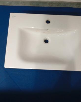 Lavandino ceramica con Porta Asciugamani