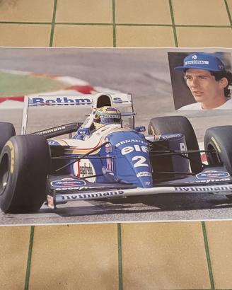 Poster Ayrton Senna Williams FW16 1994