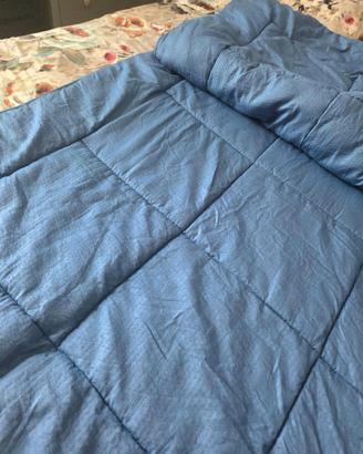 Piumone matrimoniale blu