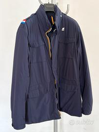Giacca parka KWay Manfield Warm Ottoman tg XL blu