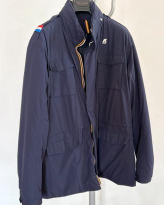 Giacca parka KWay Manfield Warm Ottoman tg XL blu