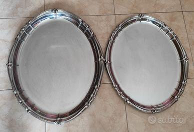 Set 3 vassoi in acciaio