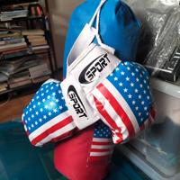 Sacco boxe con guantoni per bambini