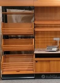 Retro banco professionale in legno – 5 metri (divi