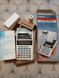 Casio calcolatrice portatile con stampa vintage