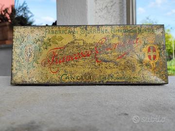 Scatola latta Francesco Cremona Canelli