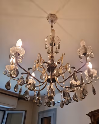 lampadario stile Maria Teresa vintage