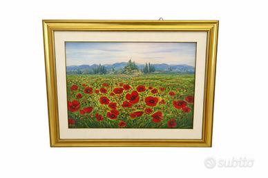 Dipinto olio su tela con cornice