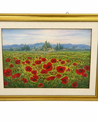 Dipinto olio su tela con cornice